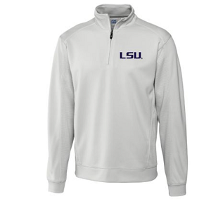 LSU Tigers B&T CB DryTec Edge Half Zip Pullover - Reflect